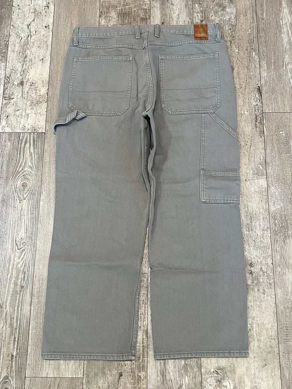 GOODFELLOW & CO Relaxed Straight Utility Carpenter Cargo Pants Green Mens 38X28